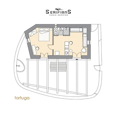Tortuga House 180 Sea View - Serifians Residences *